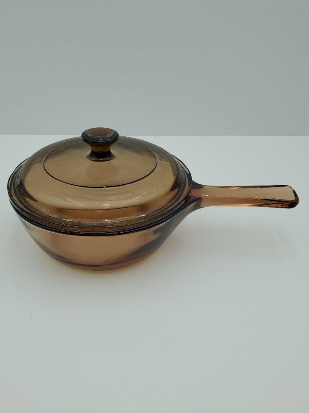 Corning Visions 1 Pint Covered Saucepan Corningware Vision .5 L Brown Pan